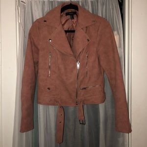 Faux suede jacket